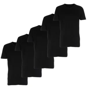 5 stk lækre sorte t-shirts til mænd
