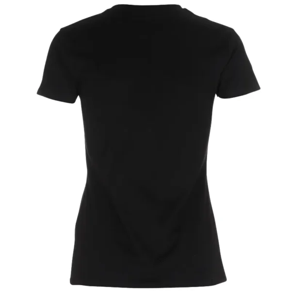 Økologiske Basic formsyet T-shirts med rund hals i sort, til kvinder, sort