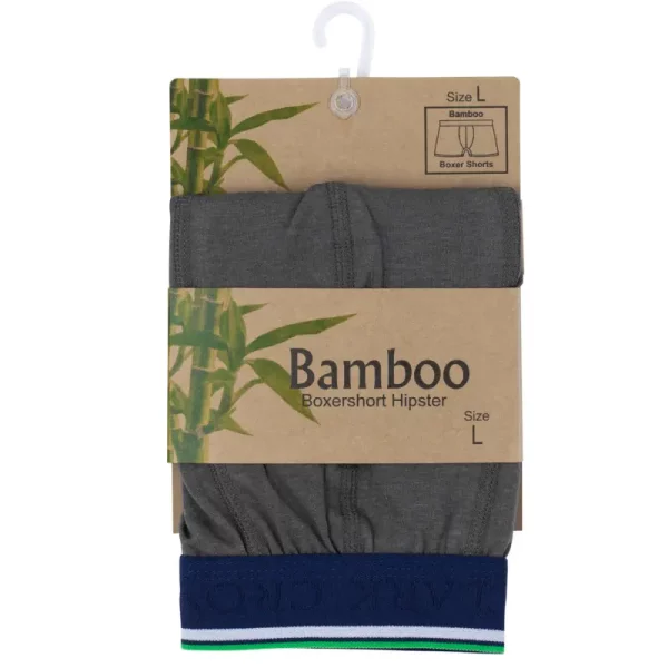 bambus boxershorts til mænd, grå - pakken