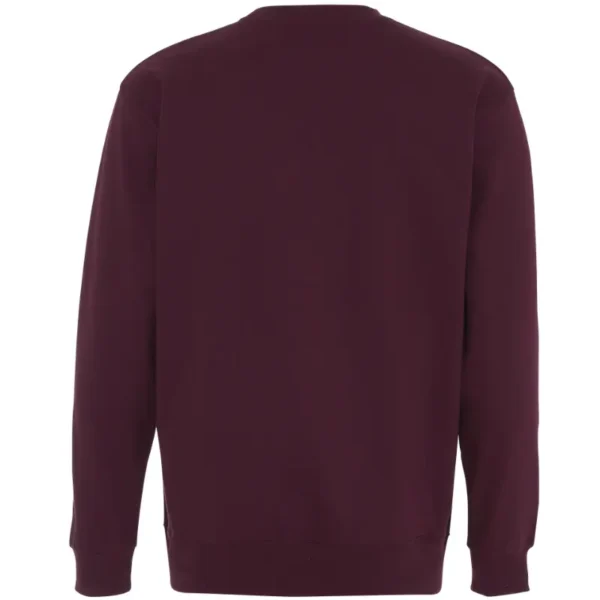 Heavy Sweater - Lækker kraftig og varm - Burgundy - bagside