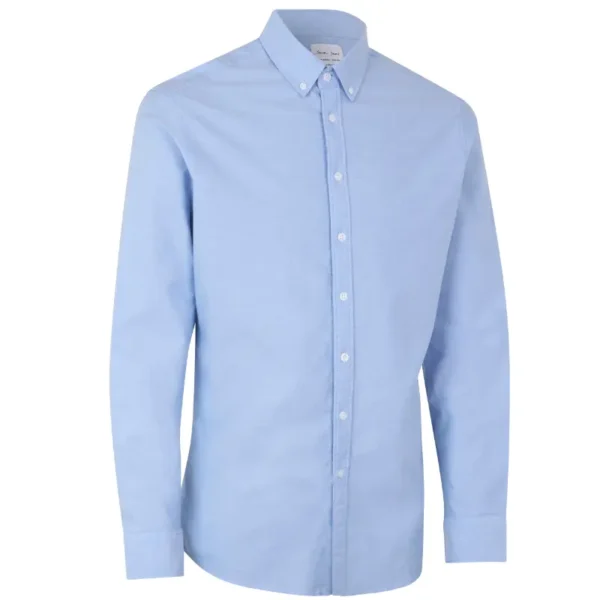 Lækker lys blå herreskjorte, Oxford fra SEVEN SEAS, Pasform Slim