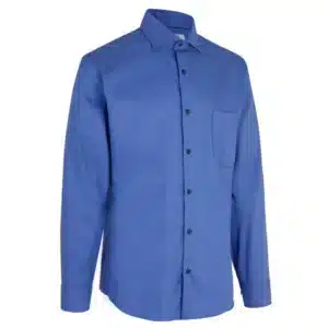 Strygefri herreskjorte i French Blue , Oxford fra SEVEN SEAS, modern