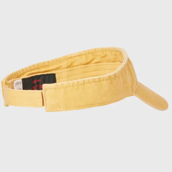 Visor, Yellow – Dyed Cotton Twill fra MJM