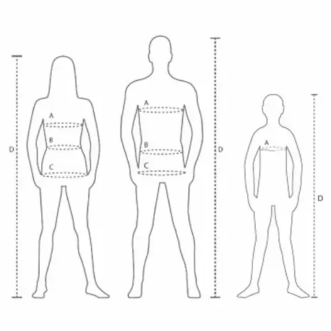 stoerrelsesguide - merino uld strik til kvinder