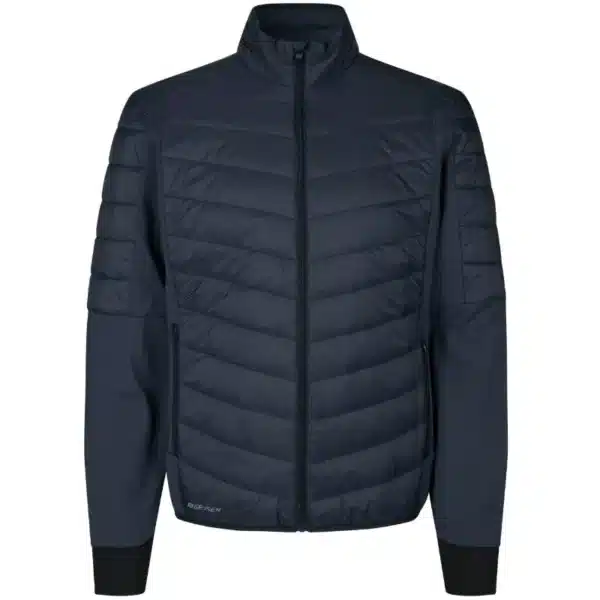 GEYSER hybrid jacket i navy blå. Lækker varm og sporty jakke.