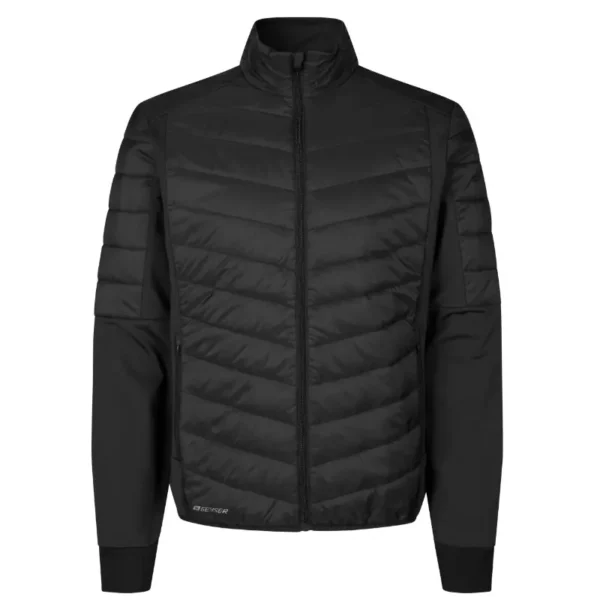 GEYSER hybrid jacket i sort. Lækker varm og sporty jakke.