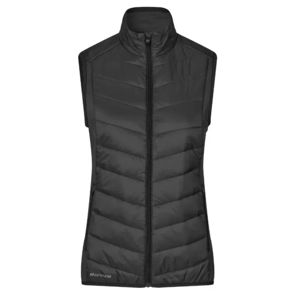 GEYSER hybrid vest, Sporty og lækker komfortabel. Sort