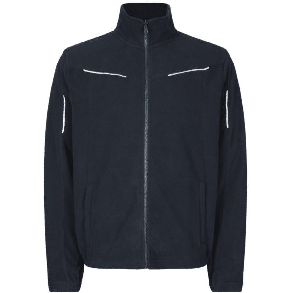 Zip-n-Mix mikrofleece | refleks. Navy blå