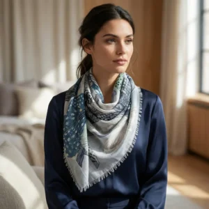 Elegant halstørklæde med smukke detaljer