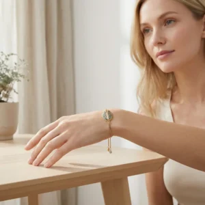 Just D’luk – Sødt justerbart armbånd med sten