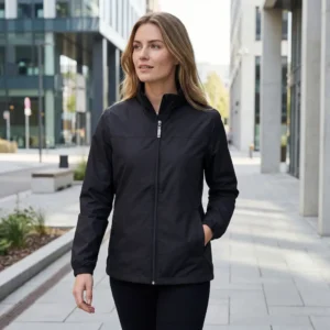 Windbreaker – letsvægtsjakke til kvinder, sort