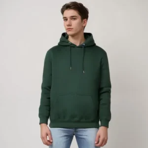 flaskegrøn hoodie til mænd