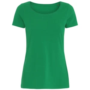 T-shirt rund hals til kvinder, springe green
