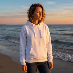 Hoodie White, til kvinder – Lækker kvalitet