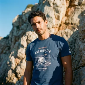 Broadwater – lækker t-shirt, navy. Fra Roadsign