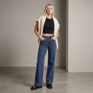 The Contemporaries • WIDE & STRAIGHT - Lækre jeans med leopard print