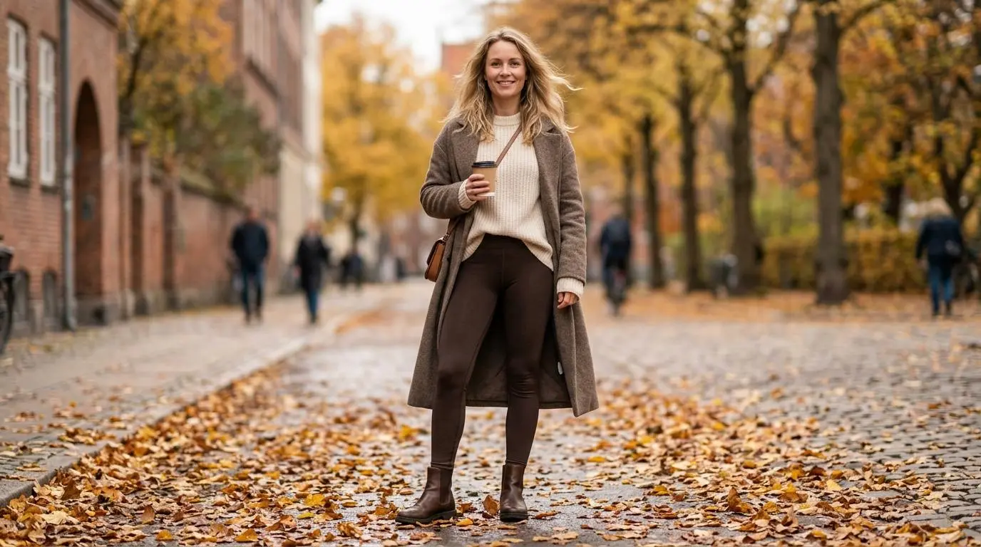 Forny din stil med termo tights - mørkebrune