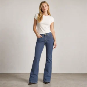 Jeans Explorer Demin - dyb blå med let vide i bene