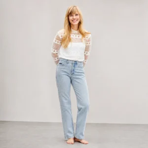 Jeans - Stone wash, reguler fit. Til kvinder (Str. 40)