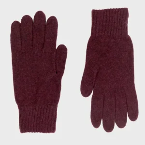 Lækre damehandsker, Lia Recycled Cashmere, Bordeaux