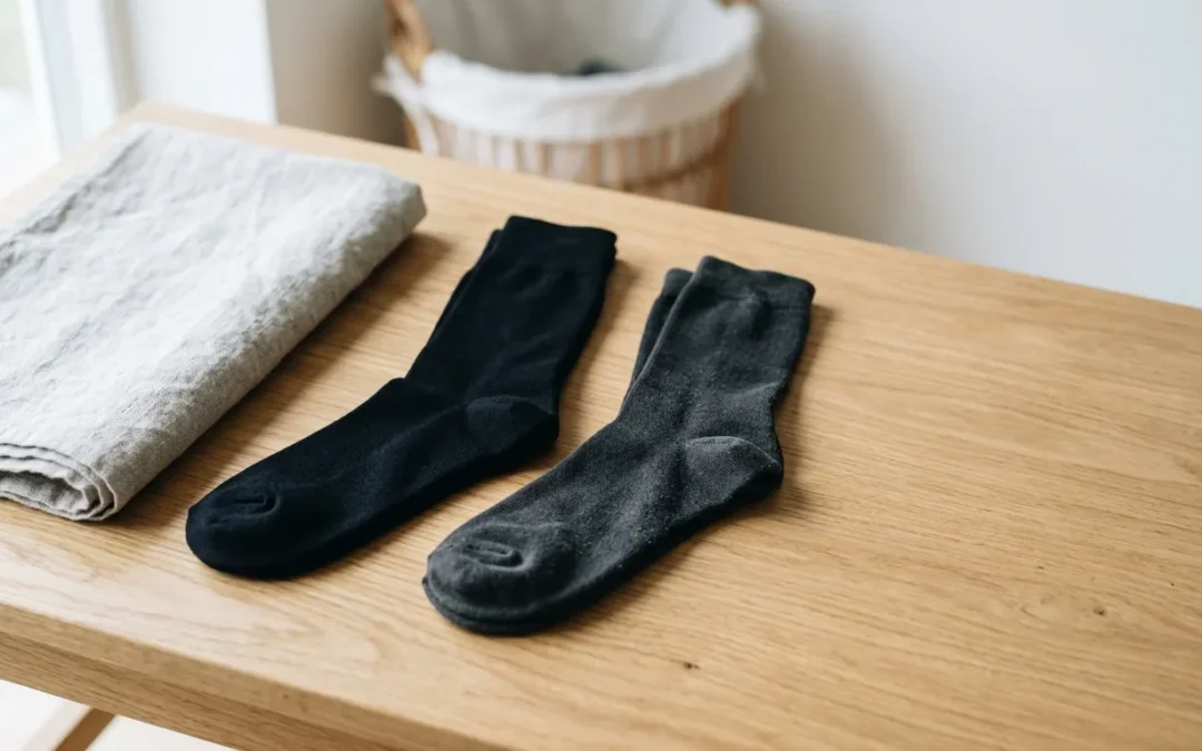 Hvorfor bliver sorte sokker grå? Sådan holder de sig sorte længere