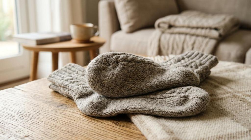 Sådan bruger kvinder uldsokker til hygge, varme og velvære